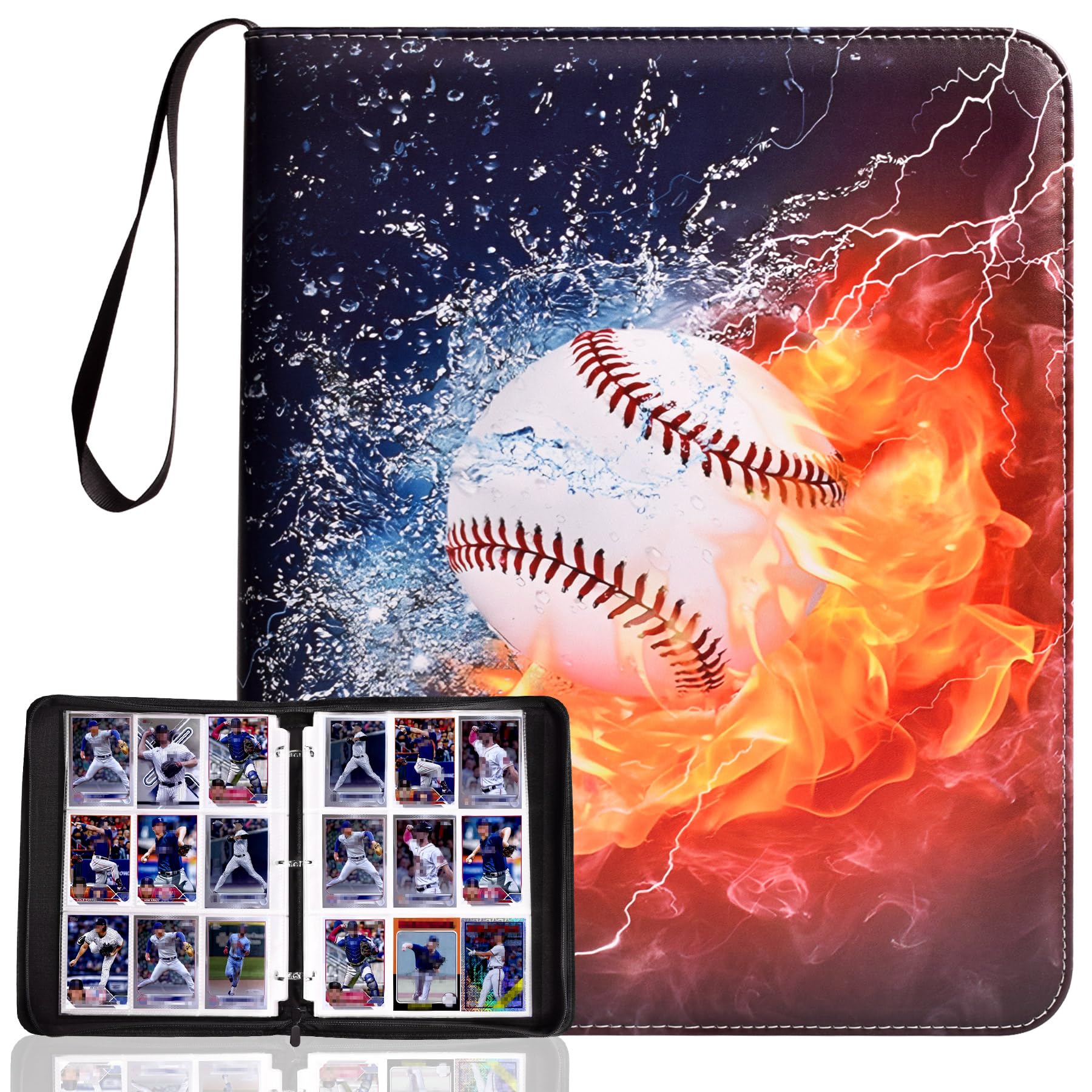 Protège-cartes baseball rigide - Album de rangement premium imperméable pour cartes de sport