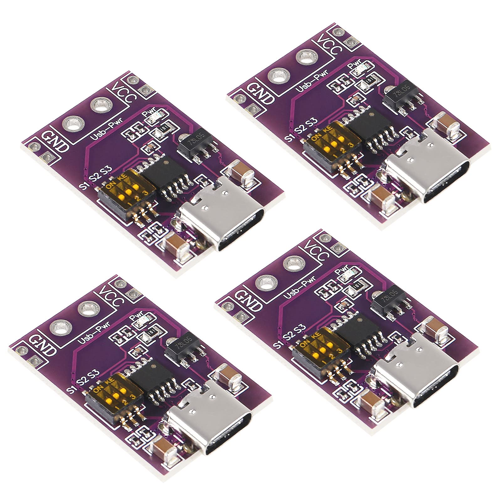 Amazon.com: ACEIRMC 4pcs Type-C QC AFC PD2.0 PD3.0 to DC Fast Charge ...