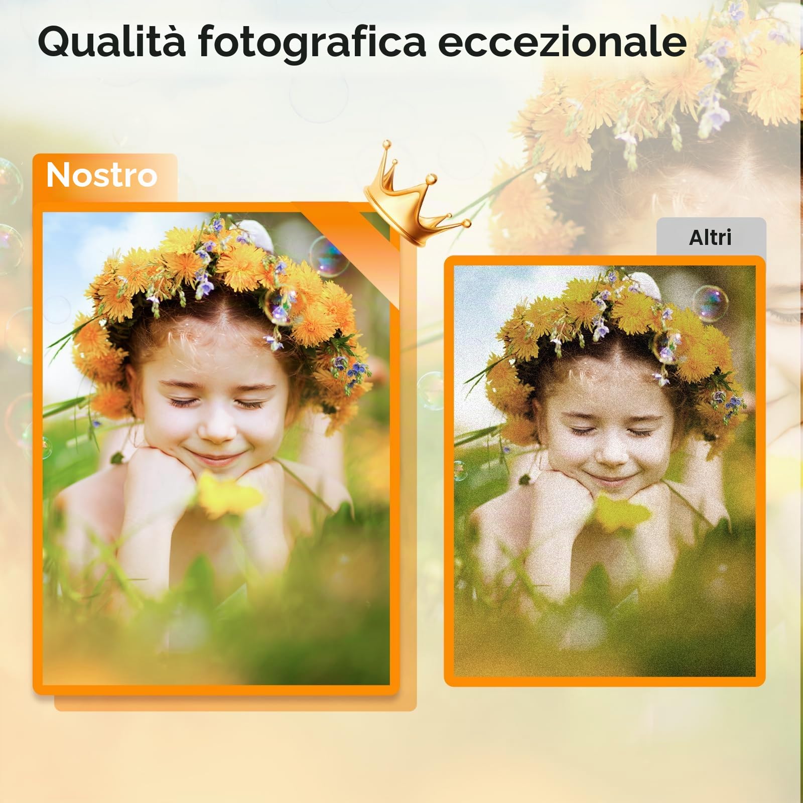 HPRT CP4100/CP4000L 4X6 Carta fotografica, 108 fogli e 2 nastri, Carta per stampante iDPRT CP4100/CP4000L Telefono WiFi Instant Color Picture Sublimation Carta per stampante
