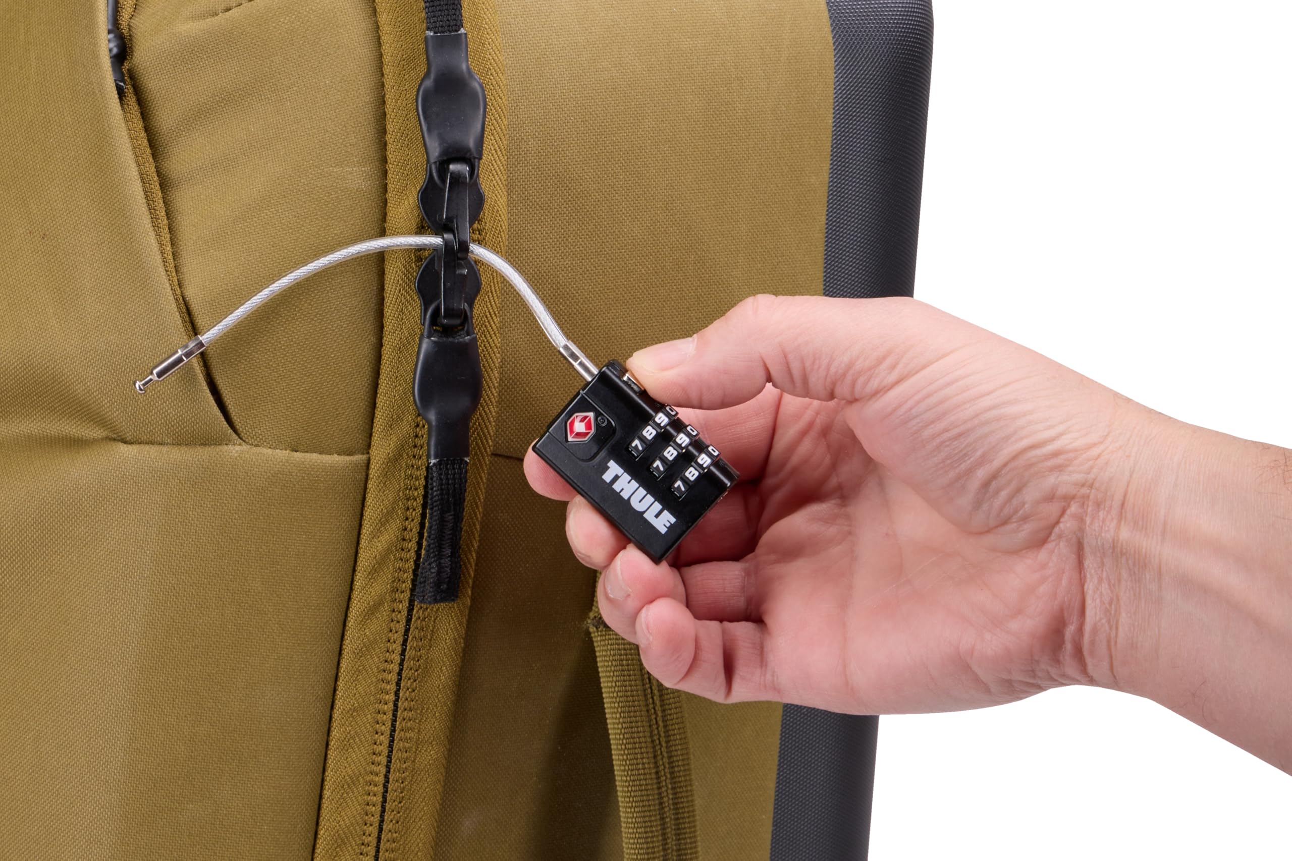 Thule Kabel antykradzieżowy TSA – zamek bagażowy z zamkiem błyskawicznym – zgodny z TSA zamek do bagażu i toreb