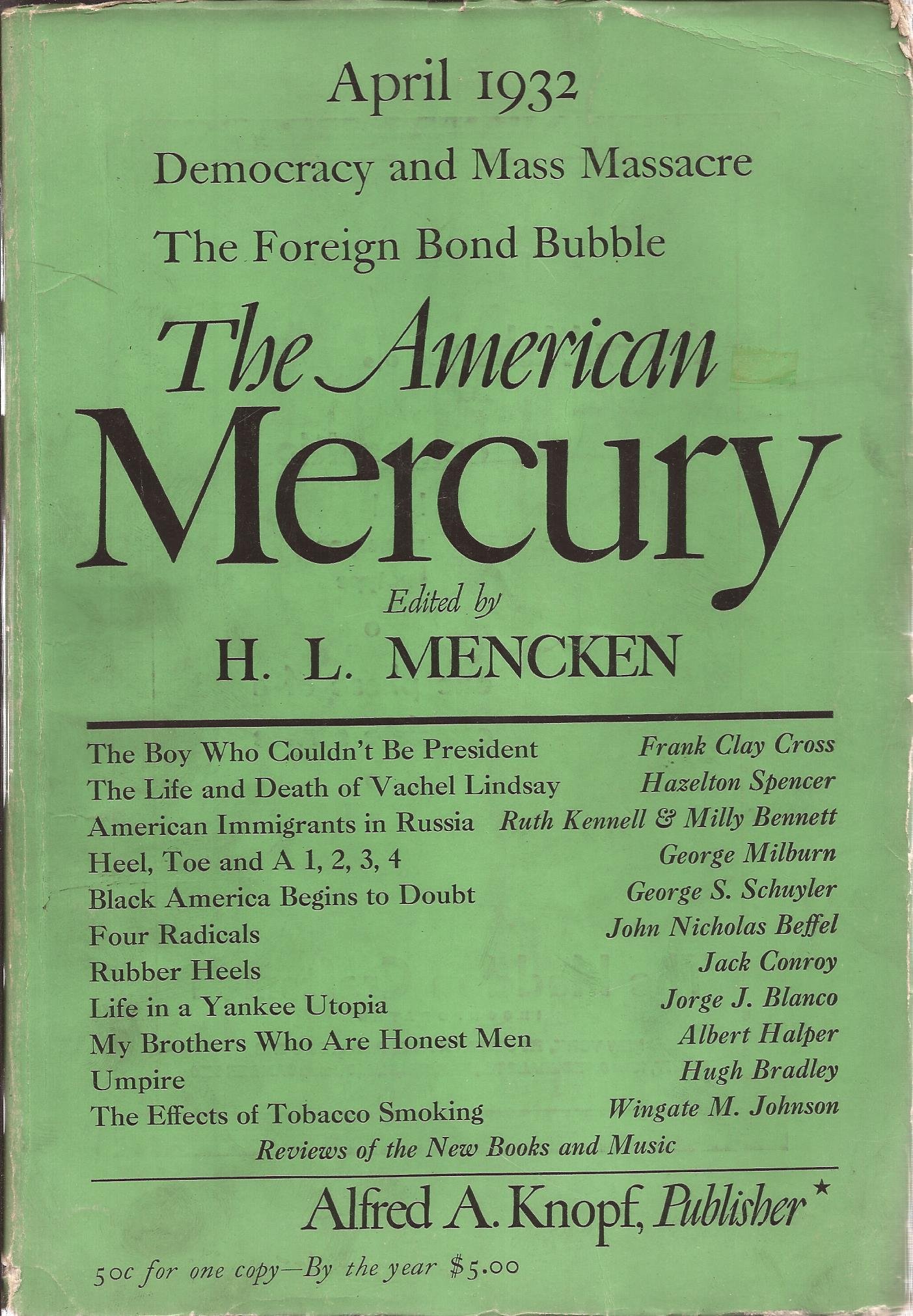 The American Mercury April 1932