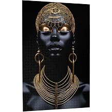 Puzzles for Adults 1000 Pieces Jigsaw Puzzles African Black Woman Formation Wooden Wall Art Pictures for Living Room Props Toys 29.5 x 19.6 in