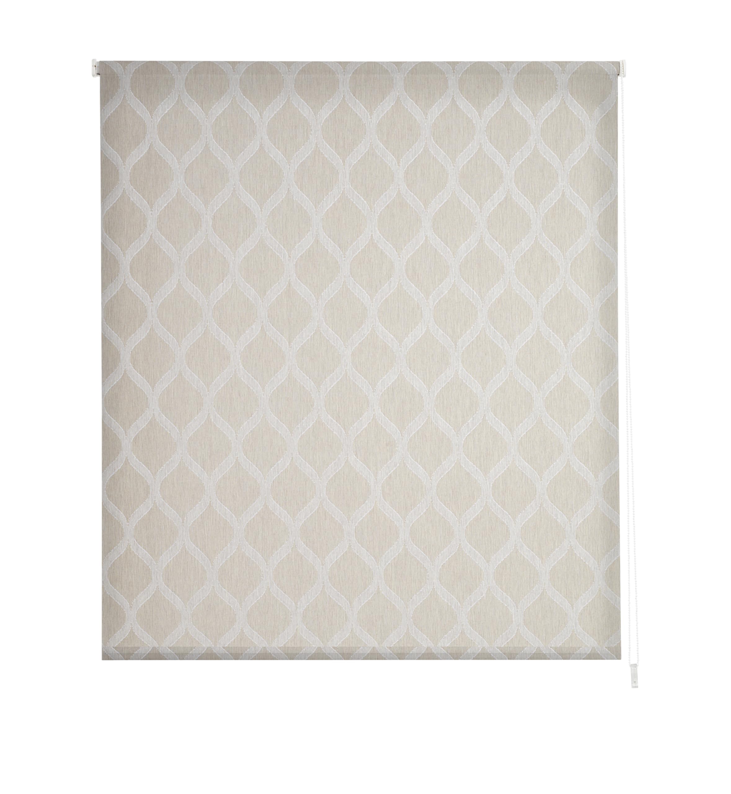 Estoralis | Davos | Store Enrouleur Moderne | Tissu Tamisant | Beige | 120 x 255 cm. (Largeur/Hauteur) Taille du Tissu 117 x 250 cm. | Stores pour fenêtres et Portes