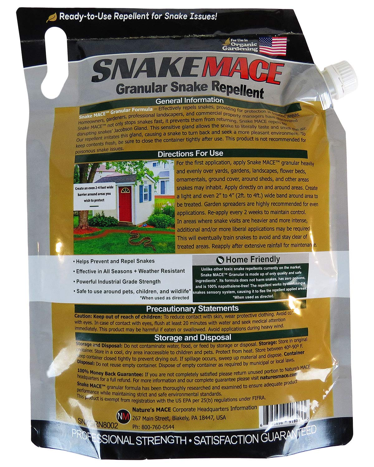Buy Nature's Mace Snake Repellent 7LB Granular/Covers 3,600 Sq. Ft
