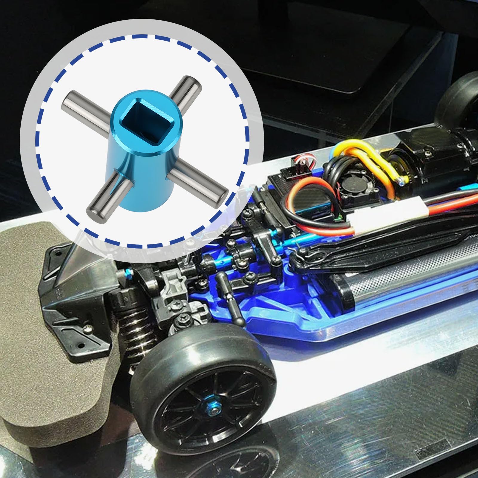 eMagTech 2PCS RC Car Diff Locker Part Differential Fixed Shaft Compatible with T-amiya TT02 TT02D RC Car - Image 3