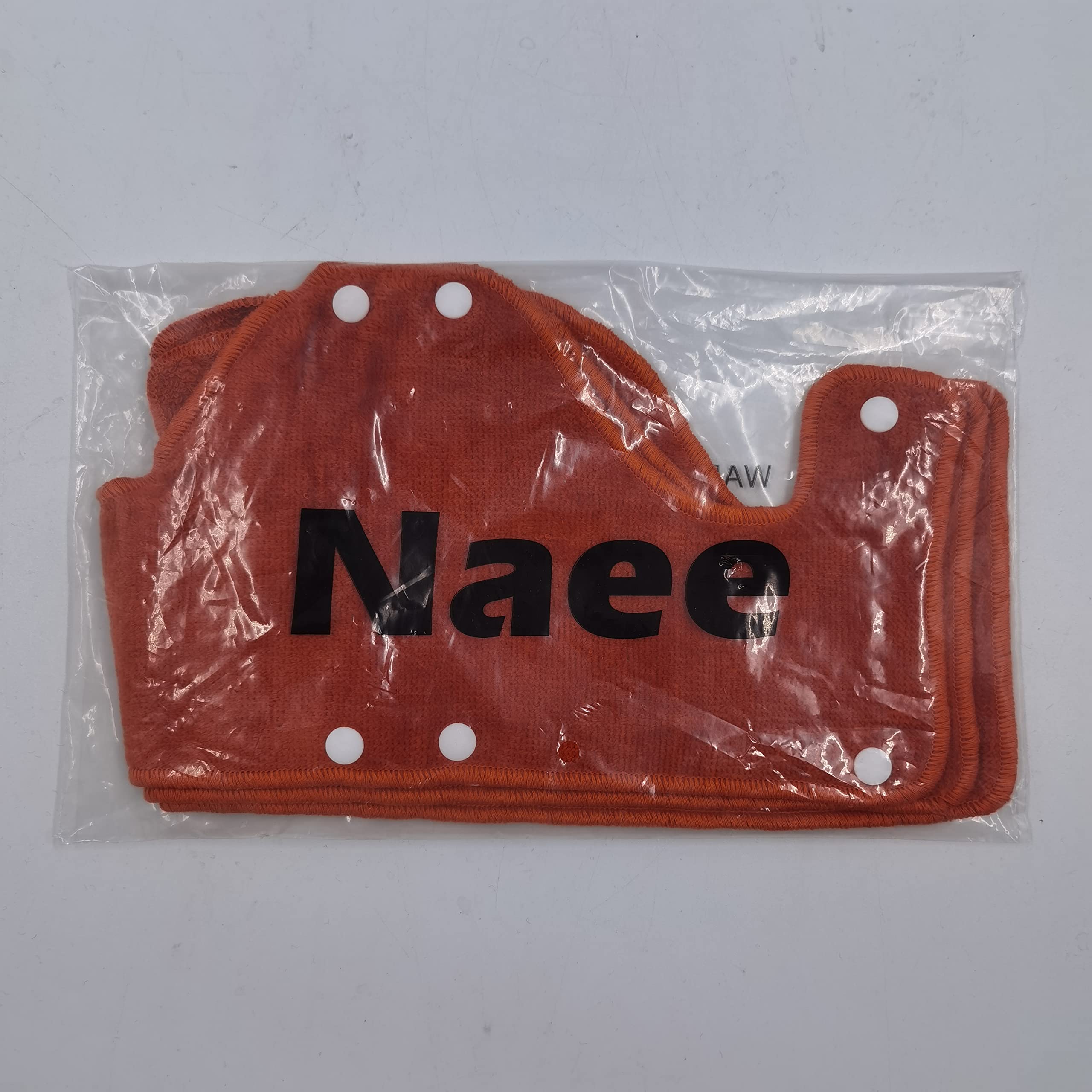 Big Orange - Fascia per il sudore, riutilizzabile, lavabile, in spugna di cotone, con chiusura a scatto, 6 pezzi per confezione