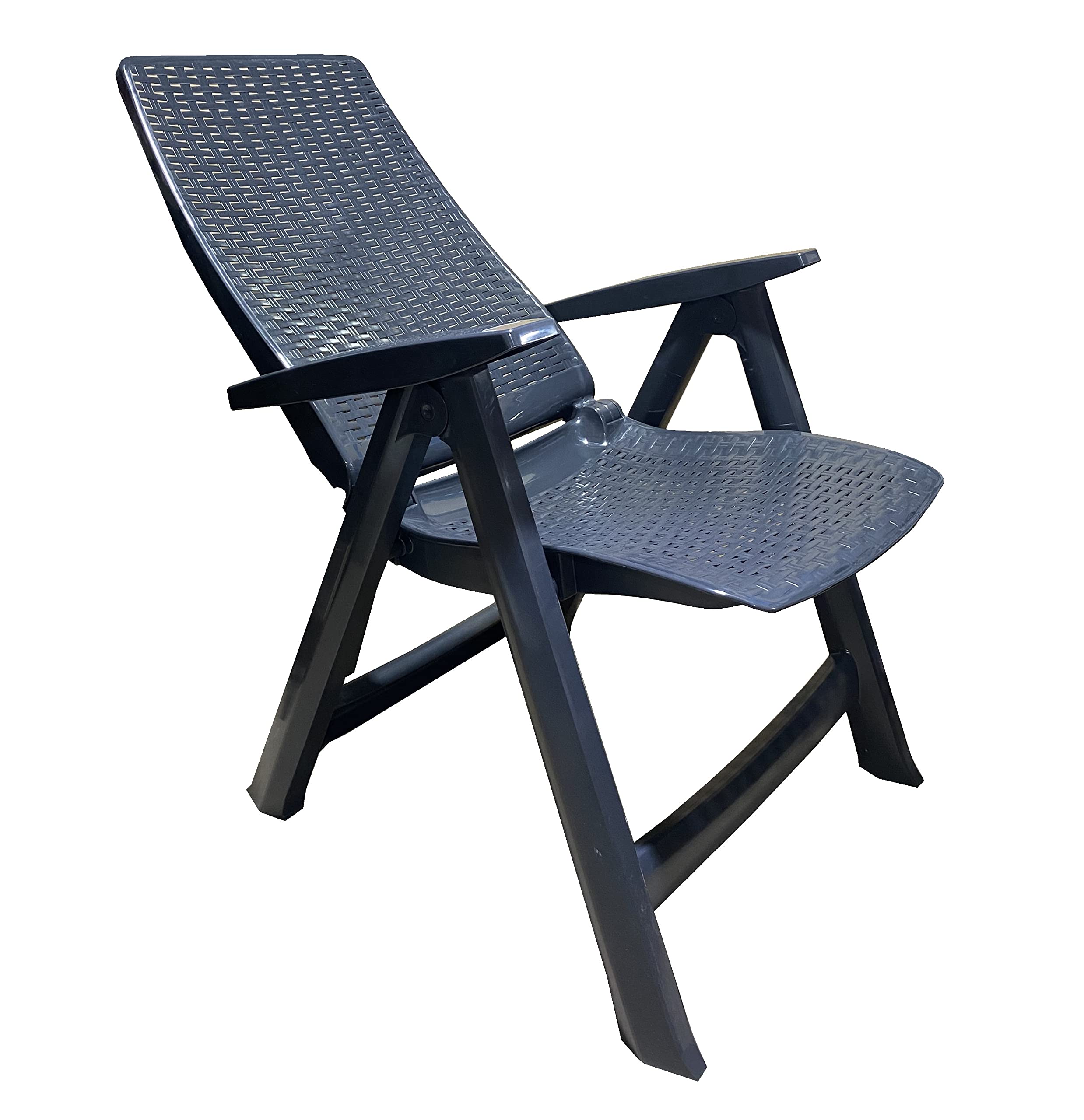 FERRETERIA LEPANTO Silla Plegable Multi-Posiciones, Muy Ligera y Resistente, Ideal para Jardín, Piscina o Terraza (Antracita)