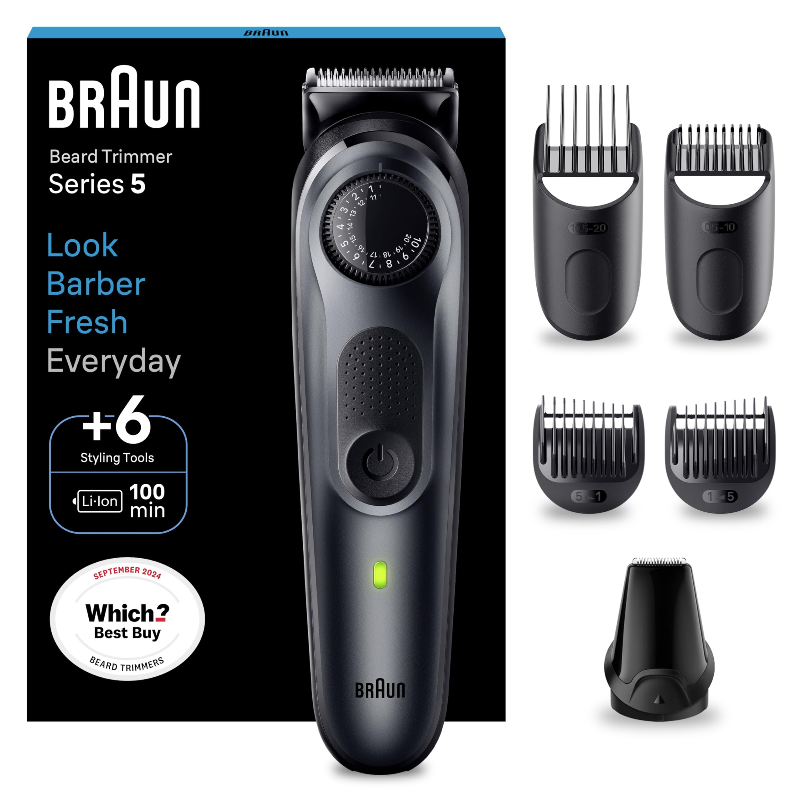 Braun Barttrimmer - BT5450, Schwarz