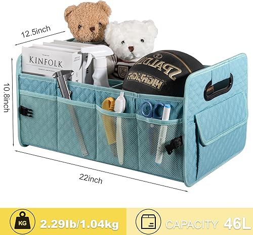 Miniatura 7 de JiatuA Organizador de maletero de automóvil y almacenamiento para SUV, caja de contenedores plegable con múltiples compartimentos, accesorios