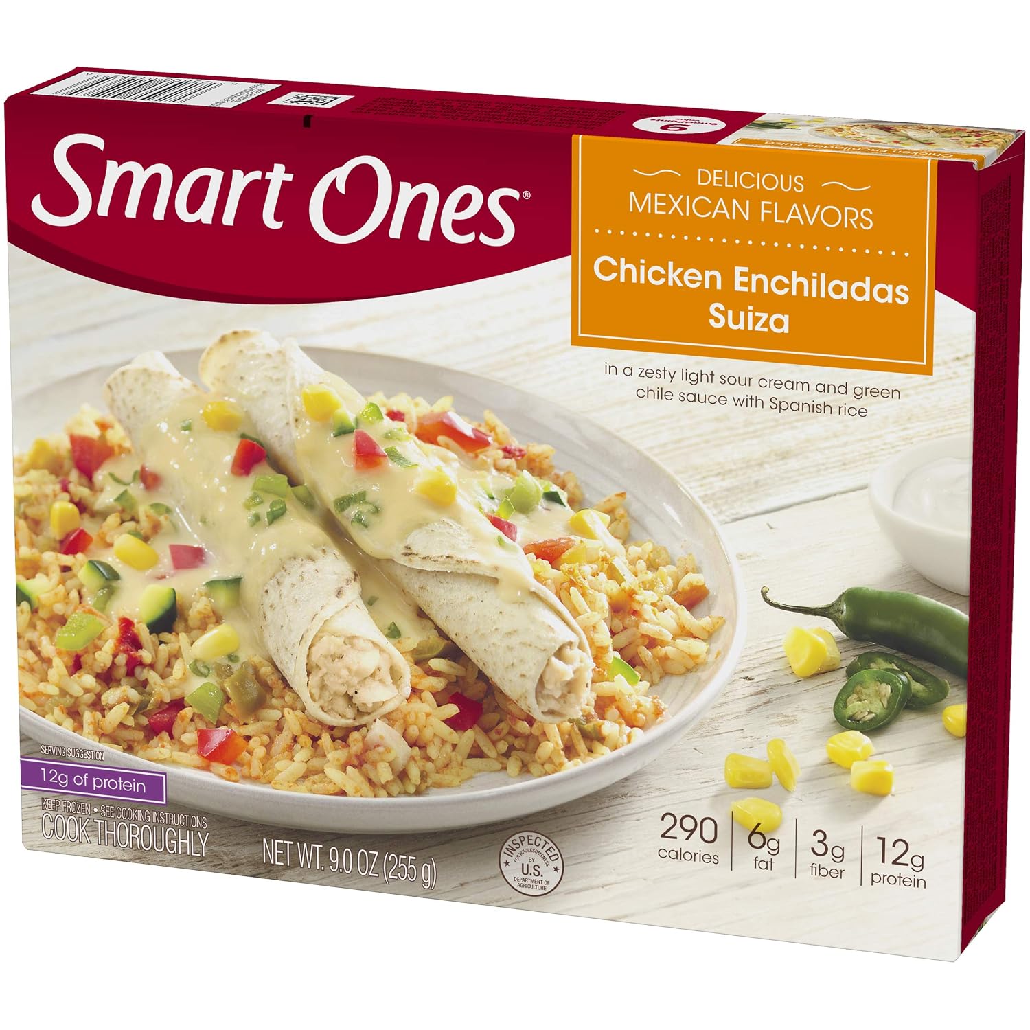 Smart Ones, Chicken Enchilada Suiza, 9 oz (Frozen)