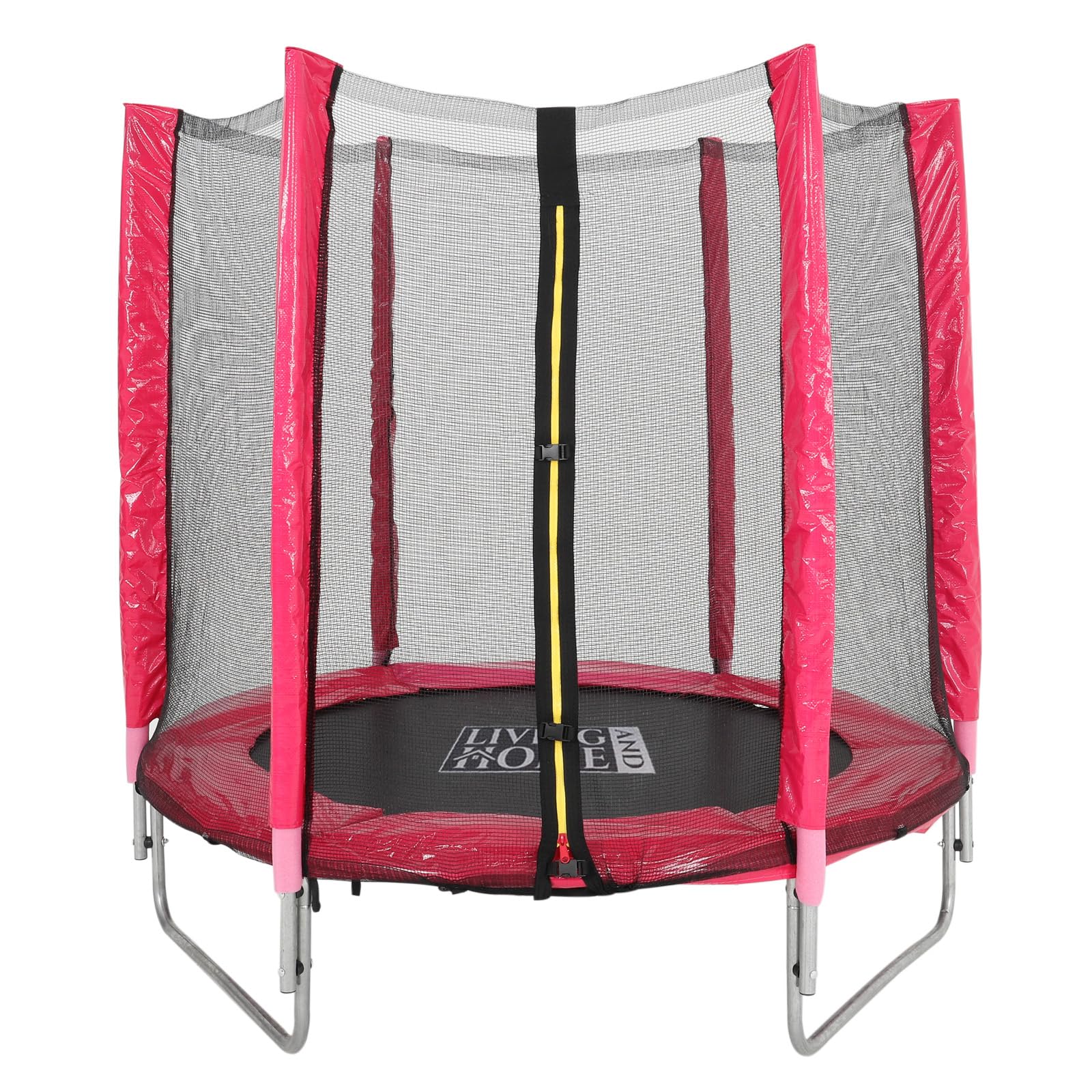 The Fellie 5FT Trampolines for Kids, Pink+Black