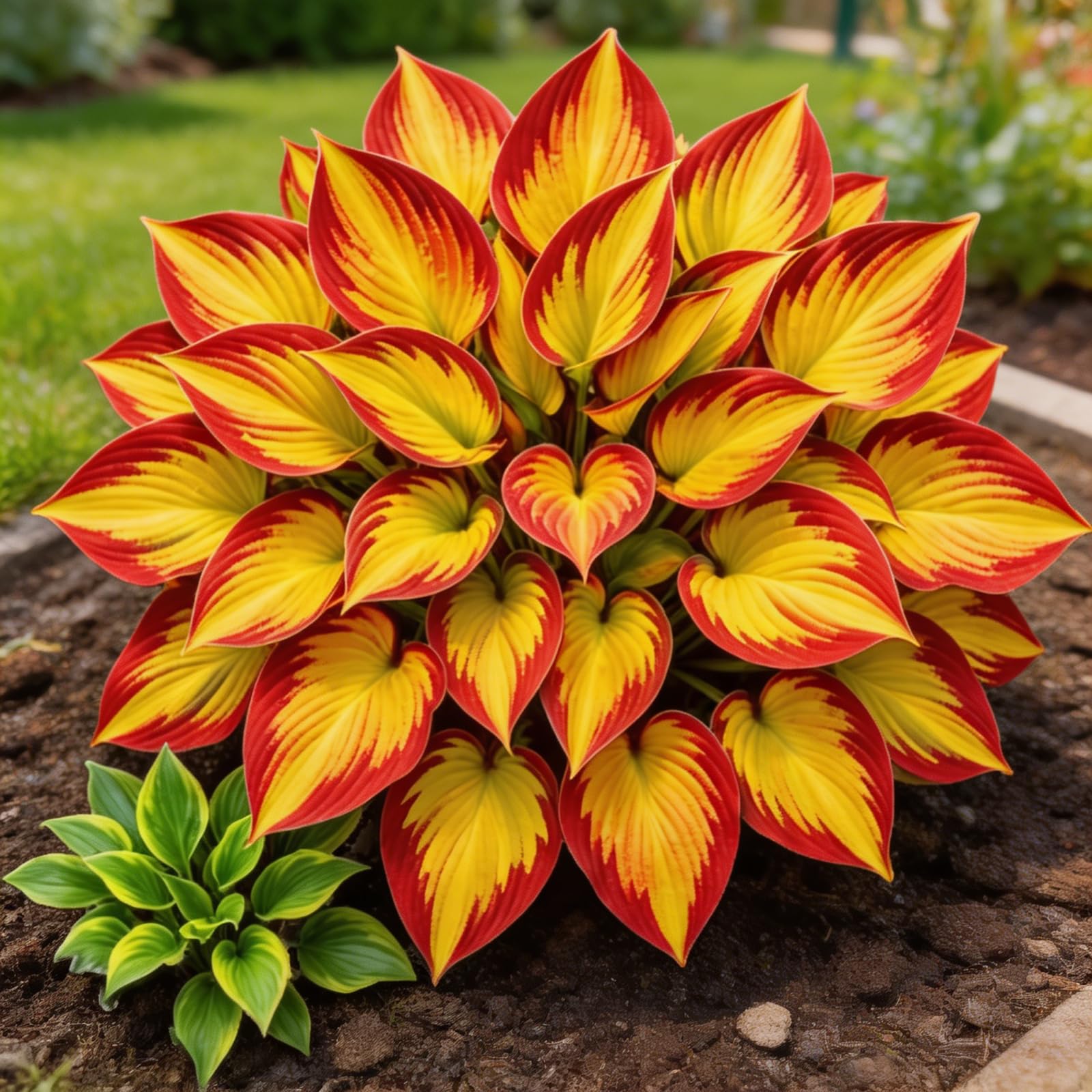 Shade Tolerant Hosta Perennial, Mixed Varieties, Great Ornamental Plants for Outdoor Displays-4Bulbs -c — image 1