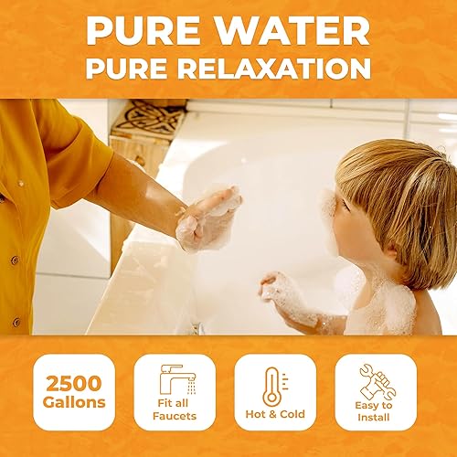 Miniatura 7 de Filtro de baño para bañera  Filtro de agua de baño de 8 etapas sin BPA  Filtro de agua dura de primera calidad para bañera y grifo  Eliminación