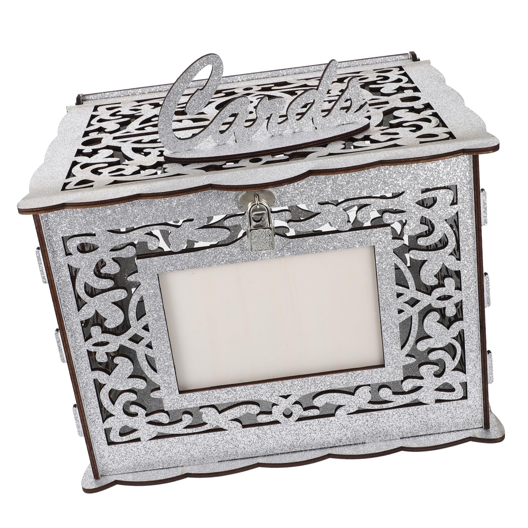 Scatola Per Buste Matrimonio in Legno Scatola Per Biglietti Da Sposa Cornice Per Foto Contenitore Per Ricevimenti Di Nozze