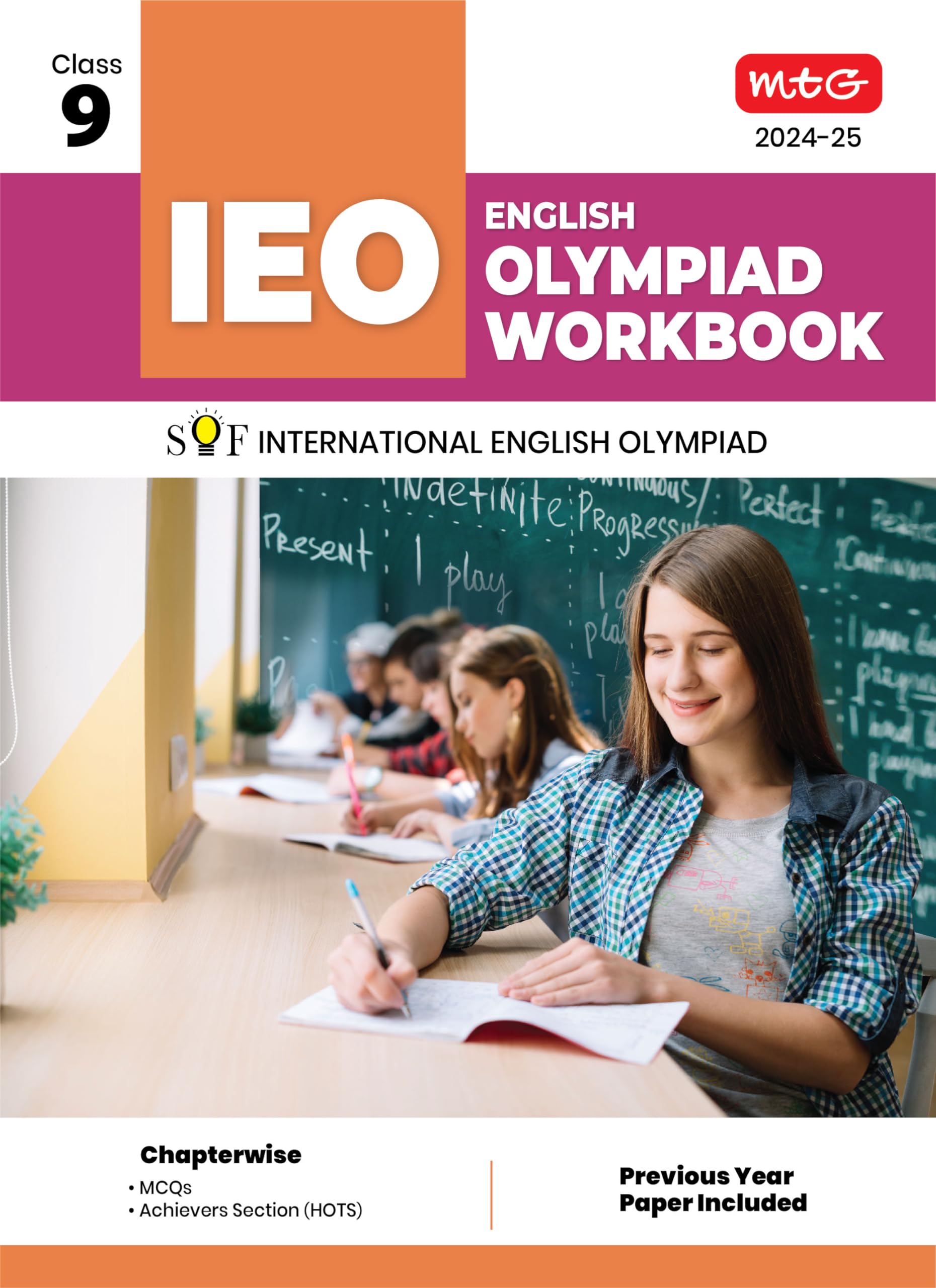 MTG International English Olympiad (IEO) Workbook for Class 9 - MCQs, Previous Years Solved Paper and Achievers Section - SOF Olympiad Preparation Books For 2024-2025 Exam Paperback – 28 March 2024