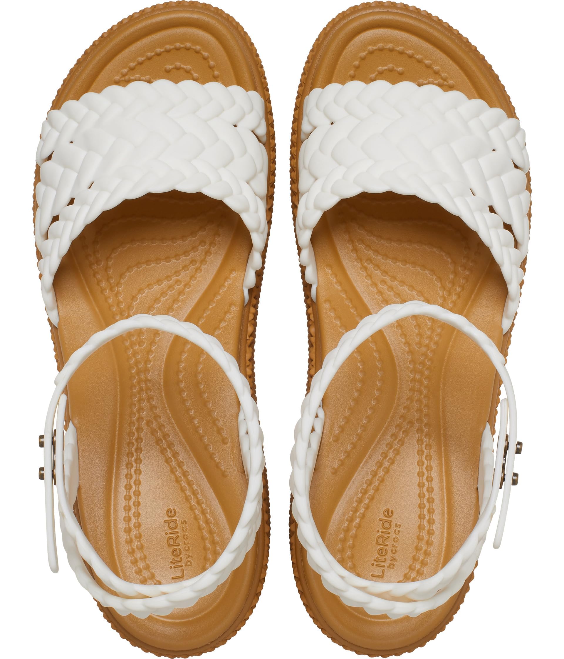 Crocs Kobiety Brooklyn Ankle Strap Wedges, Platform SandalsSandał na koturnie