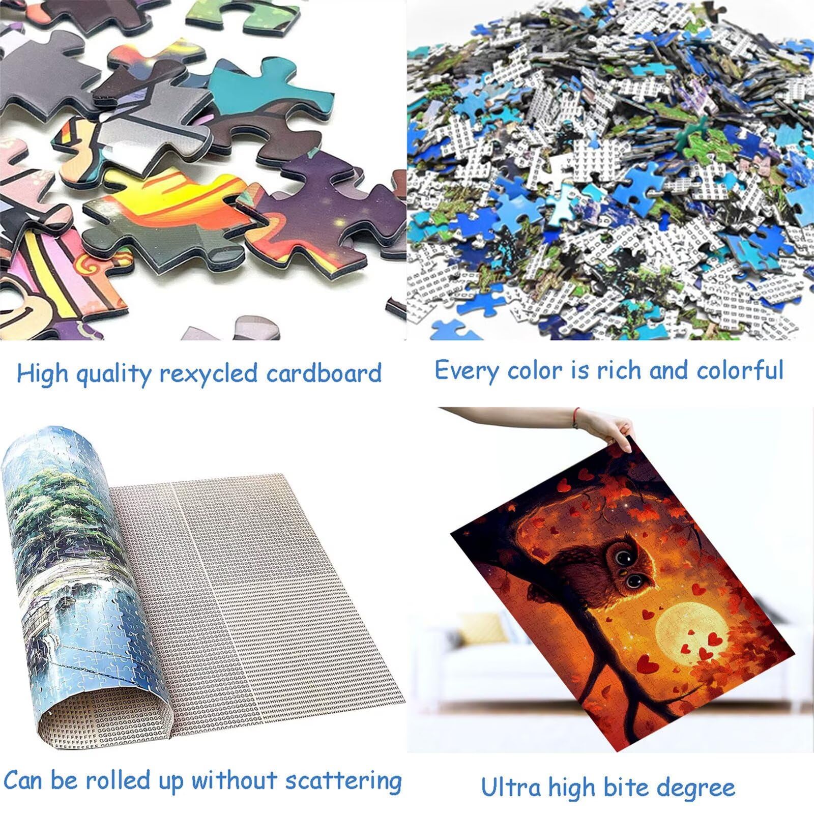 Puzzle 3000 elementów puzzle dla dorosłych księżyc 122 x 81 cm unikalne rzemiosło klasyczne 3D drewniana układanka do rodzinnych gier aktywnych, układanka do samodzielnego wykonania nawet do dekoracji
