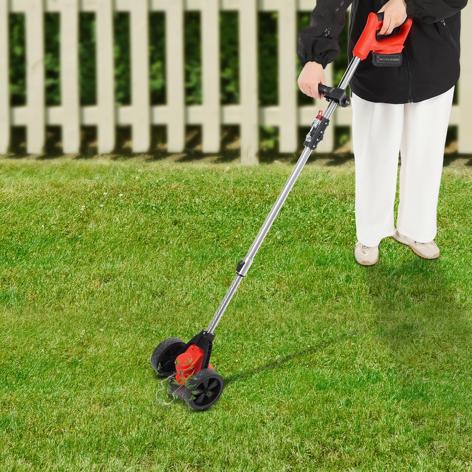 Rasenkantenschere,Schnurloser Unkrauttrimmer,Rasen- und Kantenschneider,Elektrischer Unkrauttrimmer, Rasentrimmer,für Villen, Häuser, Hinterhöfe, Gärten, Rasenflächen auf dem Campus, Parks, Fabriken.