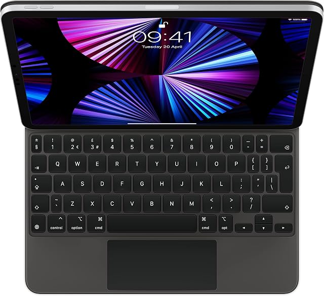Apple Magic Keyboard for iPad Pro 11-inch (4th, 3rd, 2nd & 1st generation) and iPad Air (5th & 4th generation) - British English - Black