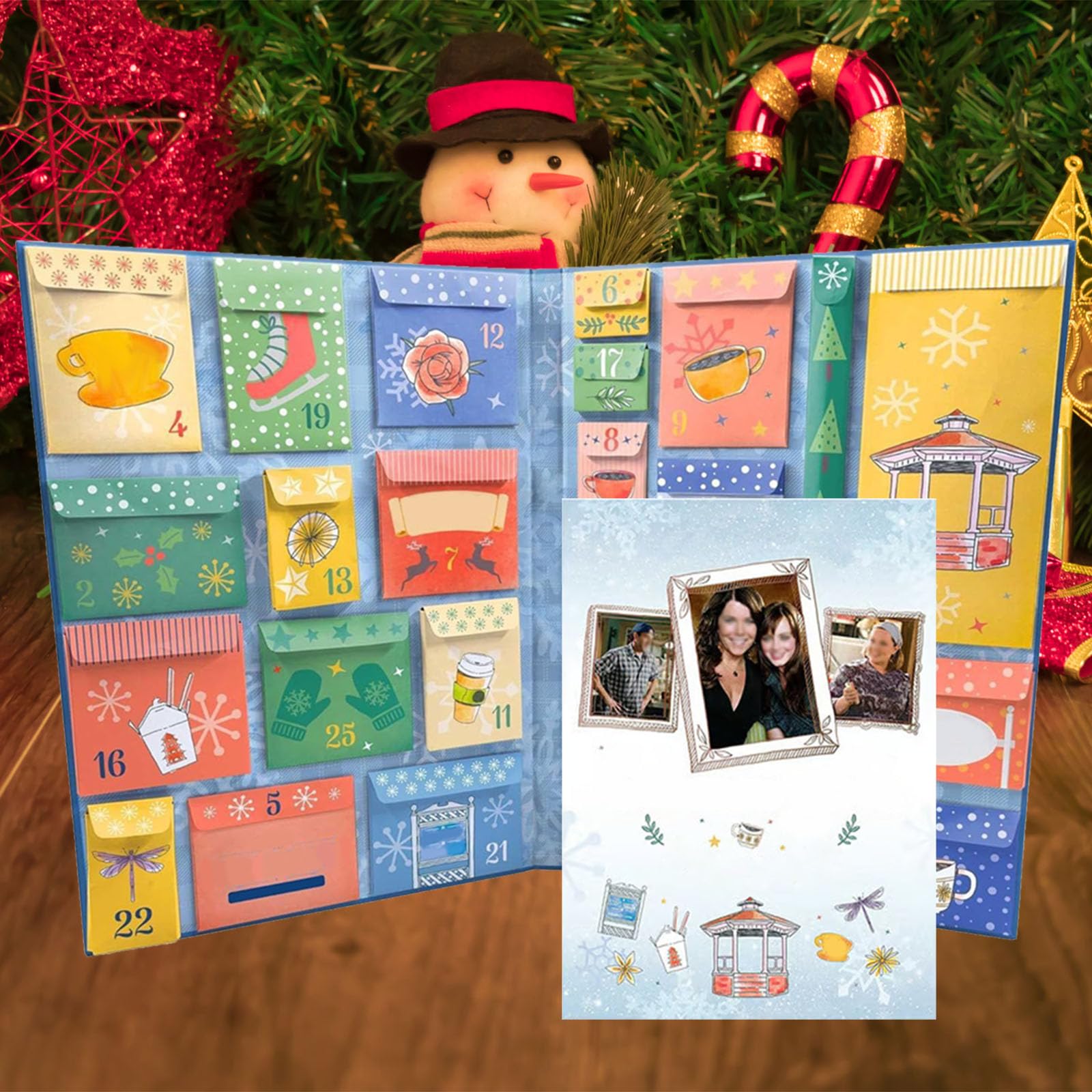 Calendario dell'Avvento per Ragazze, Calendario dell'Avvento 2024 per Ragazze, Calendario di Natale 25 Giorni con Conteggio alla Rovescia con Decorazioni da Collezione, Tasche, Adesivi e Altro