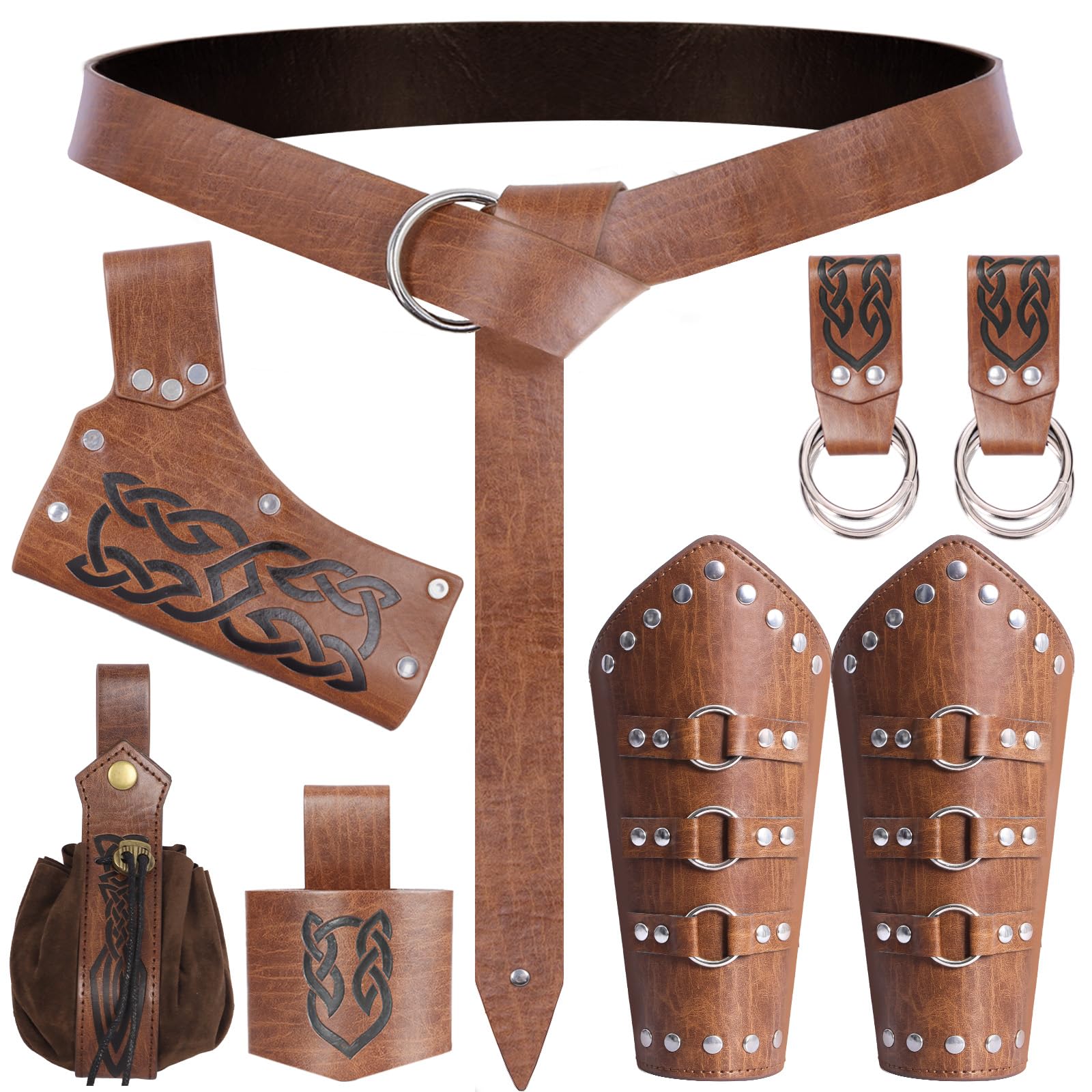 Medieval Renaissance Sword Belt Set - Pirate Costume Accessories