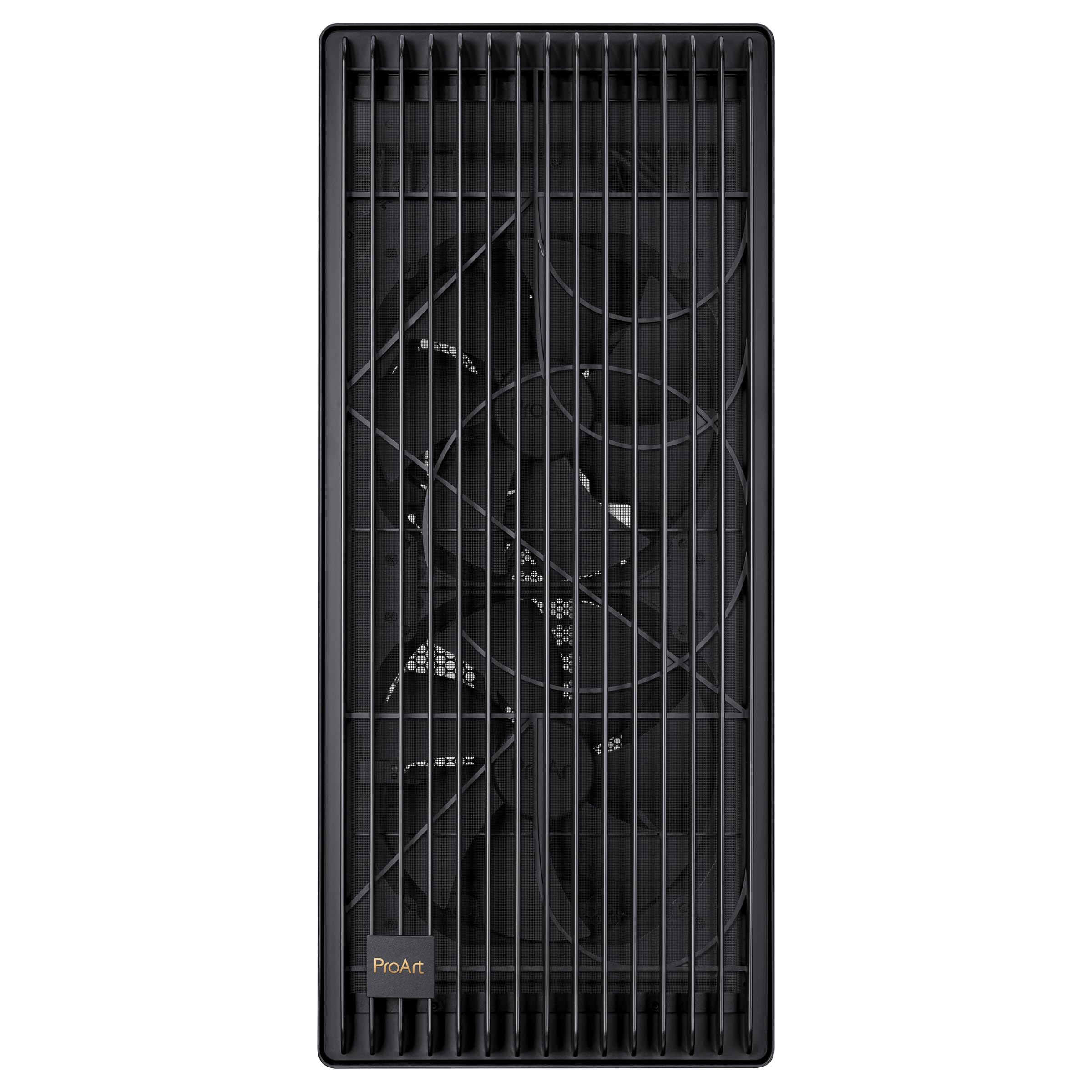 ASUS PROART PA602 TG PWM BLACK Case Gaming E-ATX, obudowa ze szkła hartowanego, uchwyt do radiatora 420 mm, wentylatory 140 mm i 200 mm, czujnik pyłu na podczerwień, boczny wylot powietrza, czarny