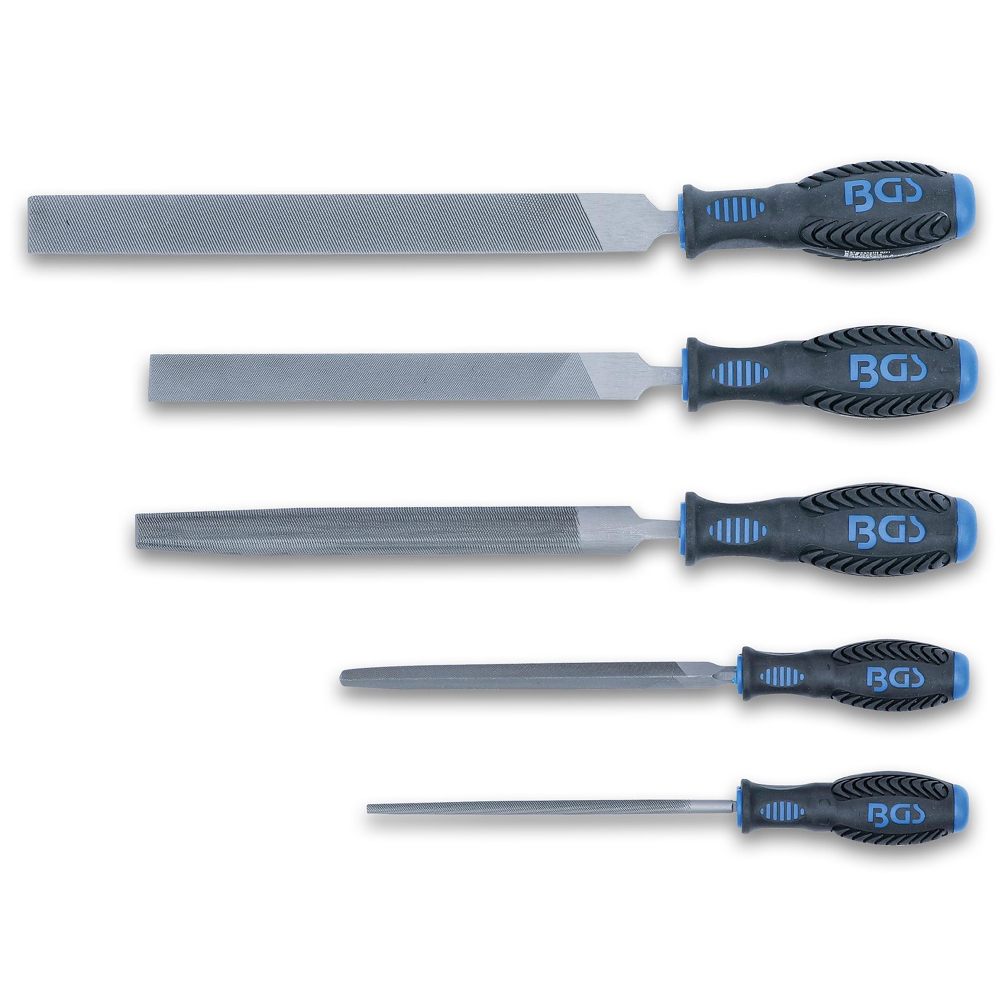 BGS 70098 | Juego de limas para taller | 5 piezas