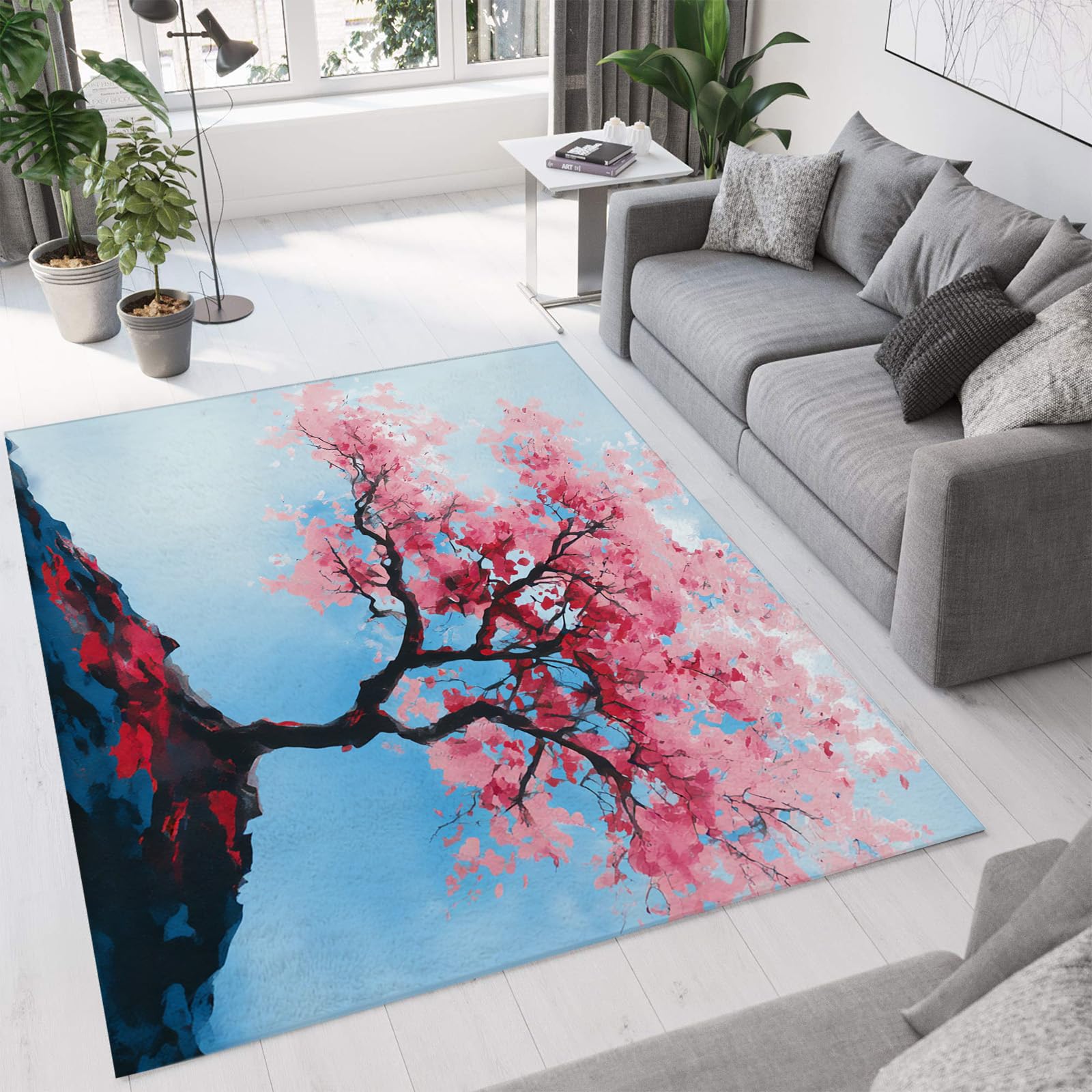 Tapis de paysage chinois lavable pour éviter les taches