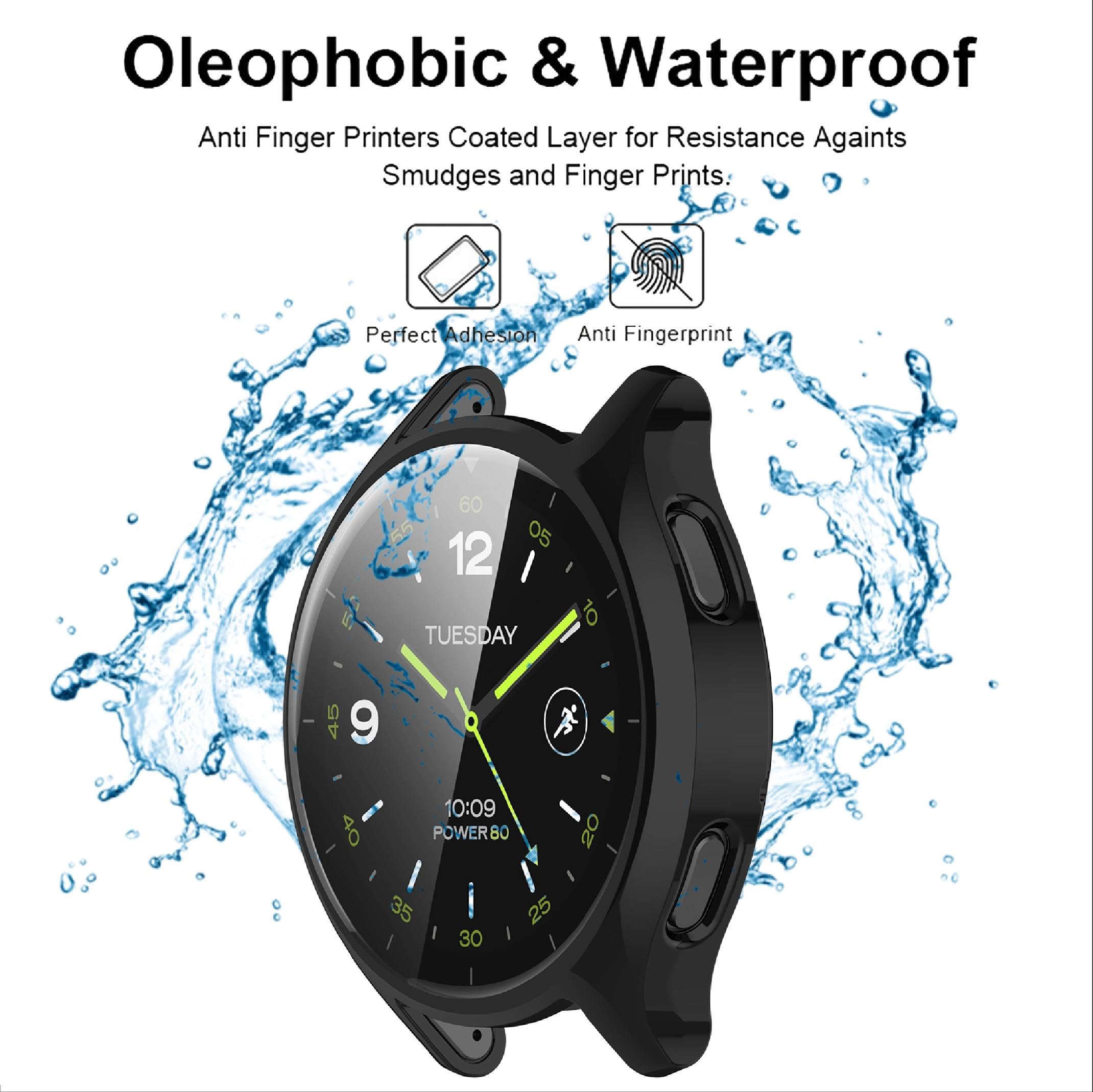 ToVioc Coque Protection Xiaomi Watch 2 - 2 Pièces TPU, Anti-Choc Et Transparente - Or Rose Et Argent