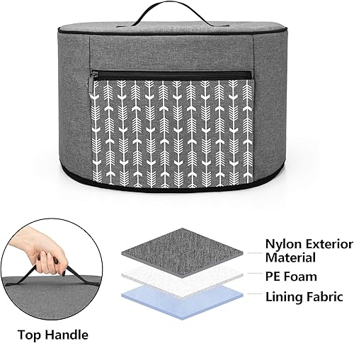 Miniatura 5 de YARWO Cubierta antipolvo para olla de cocción lenta compatible con olla de cocción lenta y Hamilton Beach de 6 a 8 cuartos de galón, cubierta libre