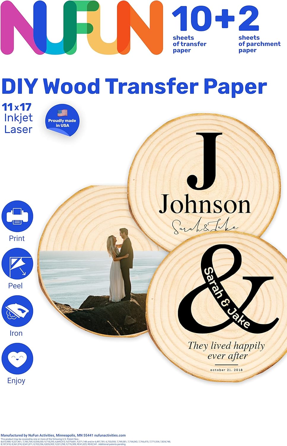 NuFun Activities Printable Ironon Heat Transfer Paper for