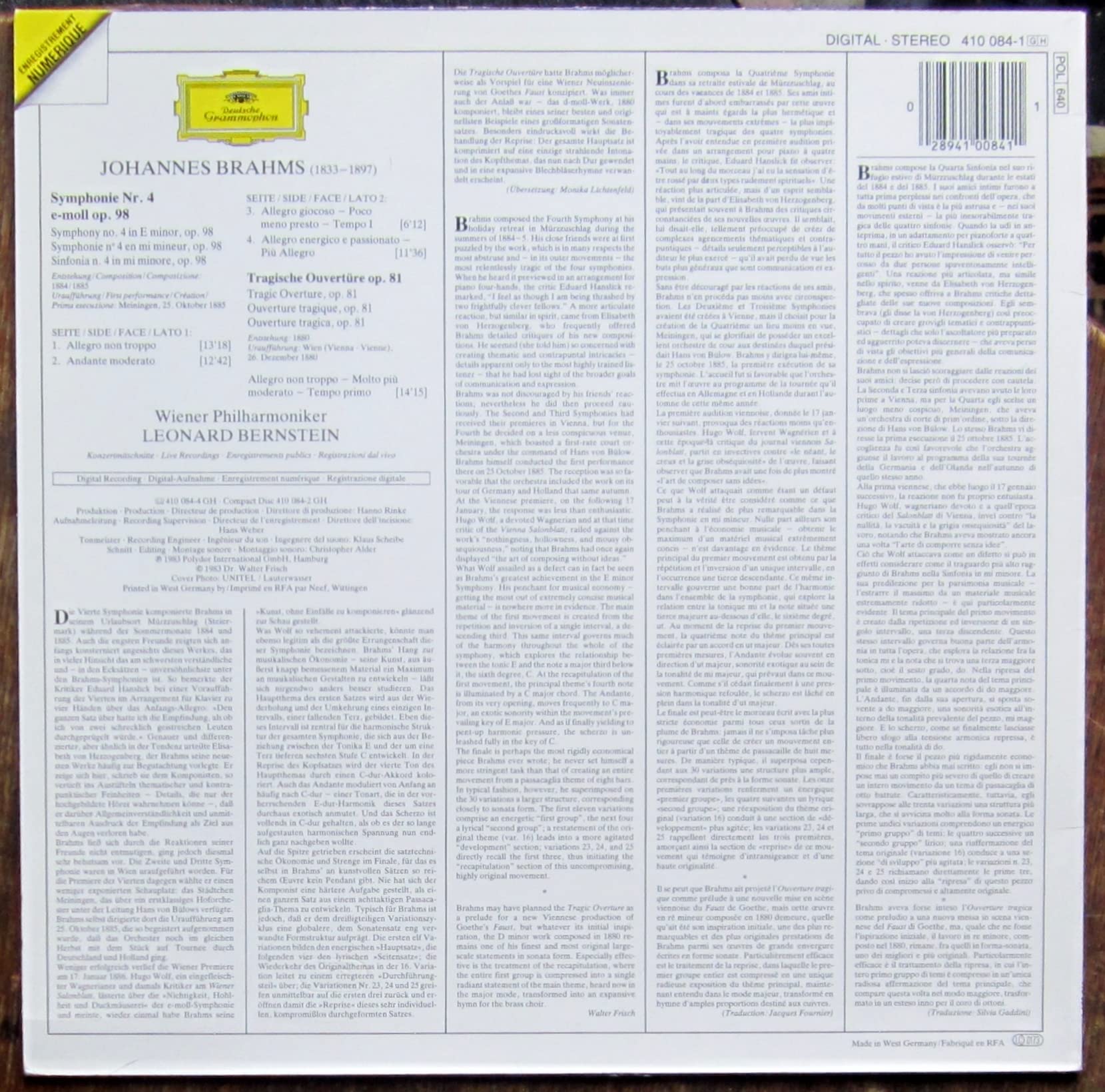 Brahms-Bernstein-Symphonie 4