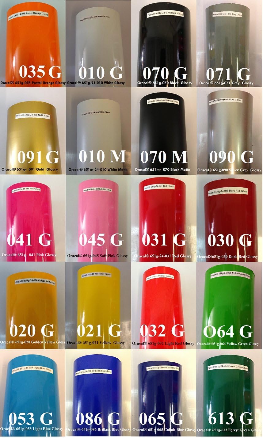 Adhesive Backed Vinyl Sheets Oracal 651 - Size 12" x 5' each roll -Soft Pink (045)