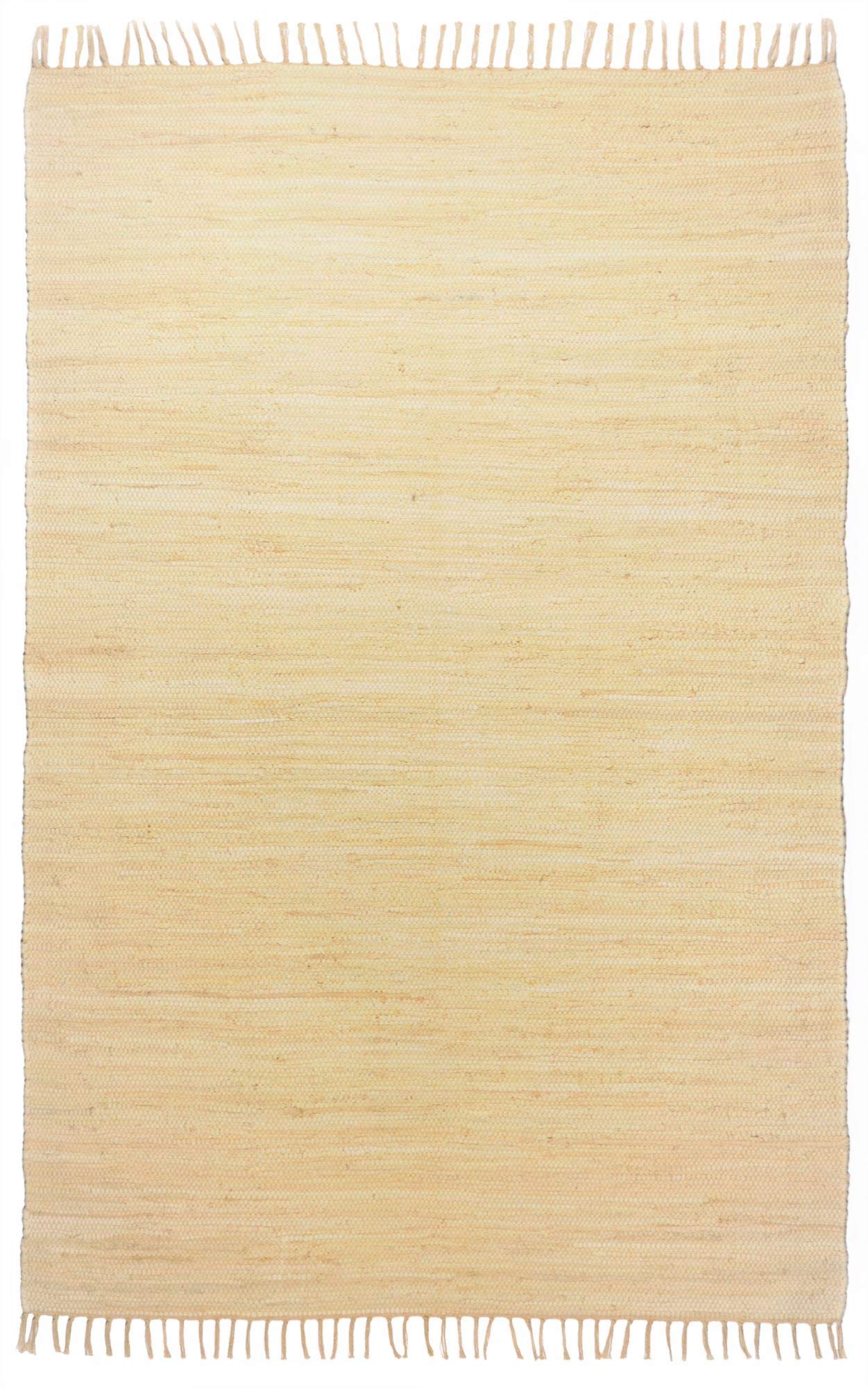 Theko Happy Cotton Teppich – 100% Baumwolle, Natur, Rechteckig, 120 x 180 cm