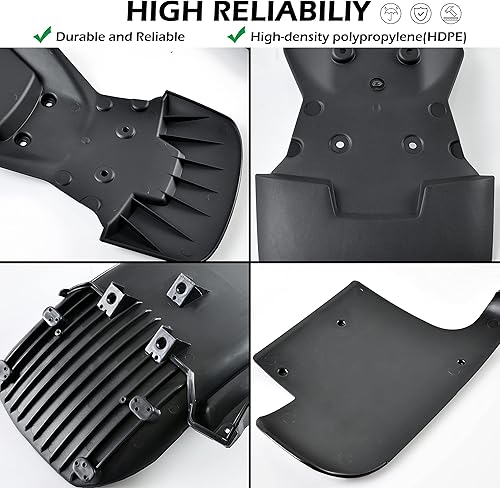 Miniatura 4 de SAUTVS Guardabarros trasero para Can Am Ryker, aletas de barro traseras, guardabarros de rally para Can-Am Ryker 600 900 Sport & Rally Edition,