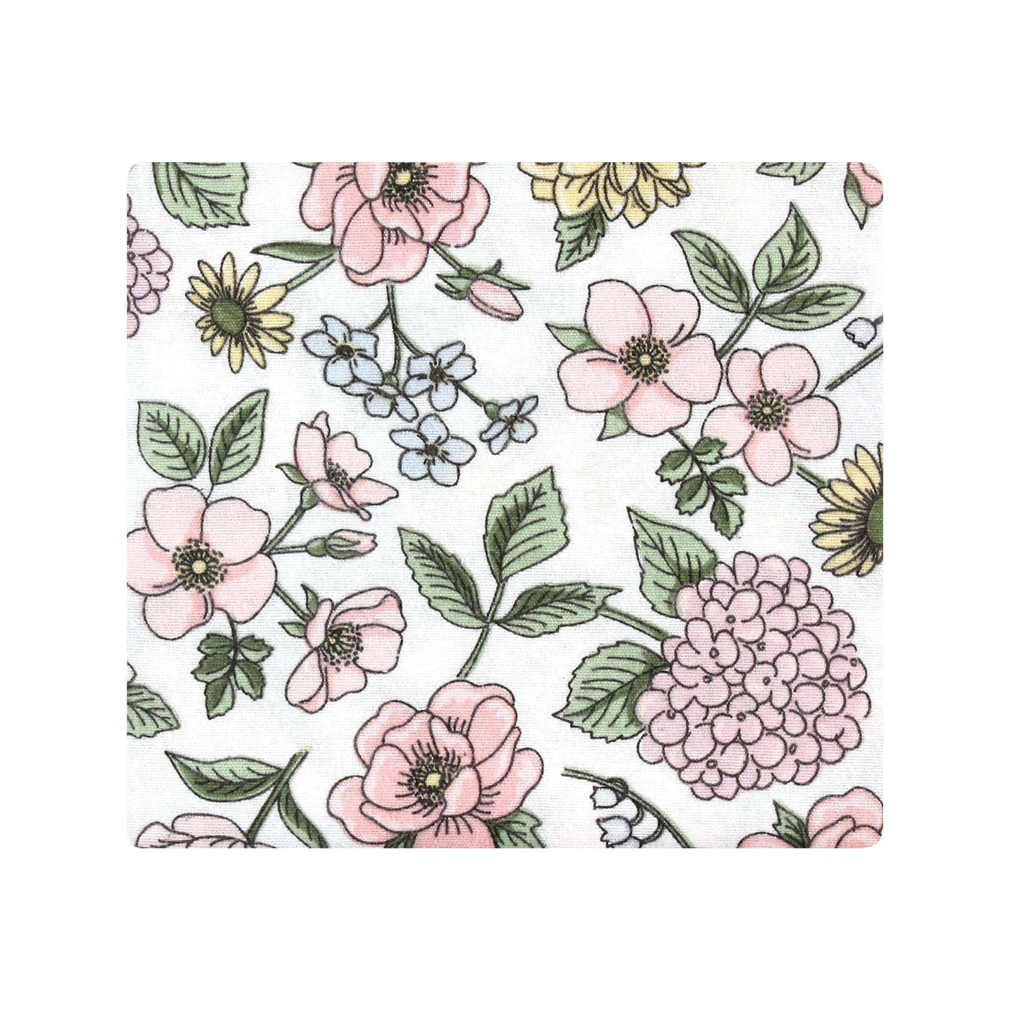 Hudson Baby Unisex Baby Cotton Flannel Receiving Blankets Bundle, Vintage Blossom, One Size