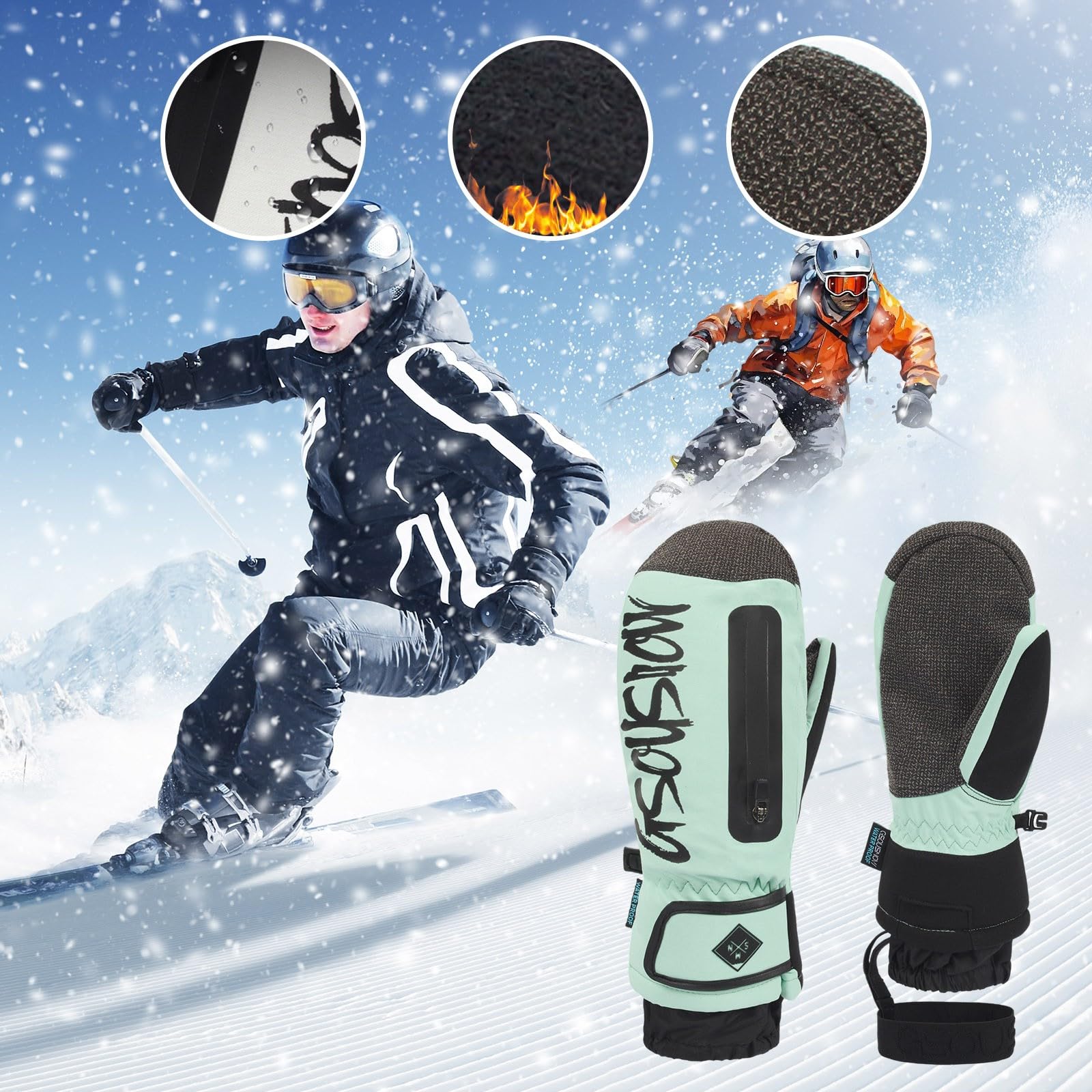 Générique Gants D'hiver Gants Football Tactique Mitaines Longues Velo Course Homme Long Chauffant Rechargeable Longs Cuir Femme De Vtt Sport Hiver En Polaire Moto Robe Soiree Mariage