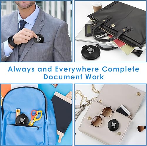 Miniatura 6 de ERKOON Almohadillas de tinta de huellas dactilares, almohadilla de tinta de huellas dactilares para suministros notariales, identificación, tarjetas