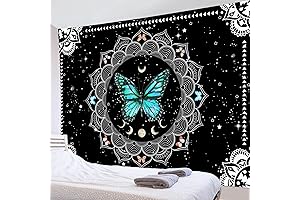 LB Butterfly Tapestry: Trippy Tapestry for Bohemian Decor