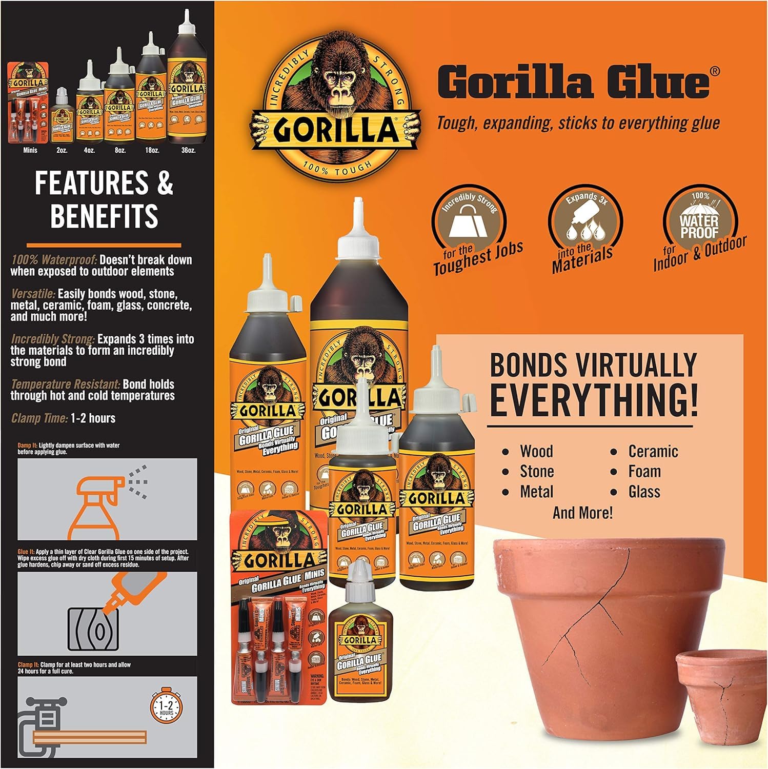Gorilla Glue 115ml, Brown, 1 Pack - Image 6