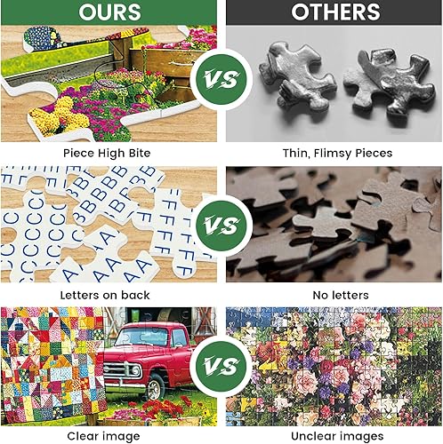 Miniatura 4 de Rompecabezas de 300 piezas para adultos, divertido rompecabezas de granja de vida campestre, rompecabezas de animales de cartón reciclado,