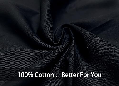 Miniatura 2 de iMaylex Funda de almohada suave 100 % algodón egipcio, funda de almohada acogedora y ligera, de fácil cuidado, negro, cuerpo, 20 x 54 pulgadas