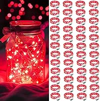 Vista 11 de AIKEI Paquete de 12 luces LED de hadas que funcionan con pilas, guirnaldas de luces impermeables de 7 pies, 20 luces LED de luciérnagas estrelladas