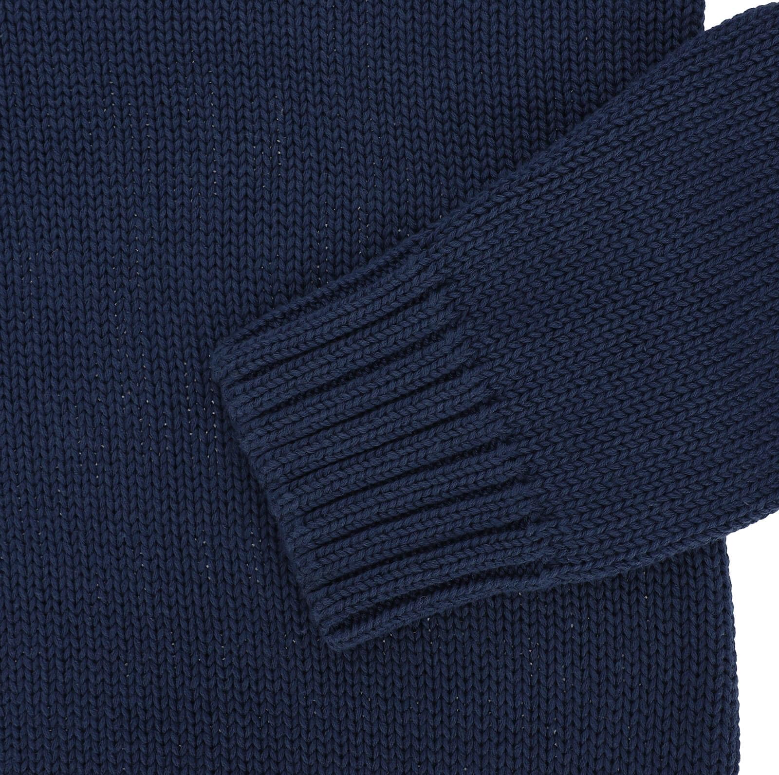 tomBrook Herren Strick-Troyer Unifarben - Troyer-Pullover Strickpullover mit Stehkragen und Reißverschluss in Grau-Grün Größe S