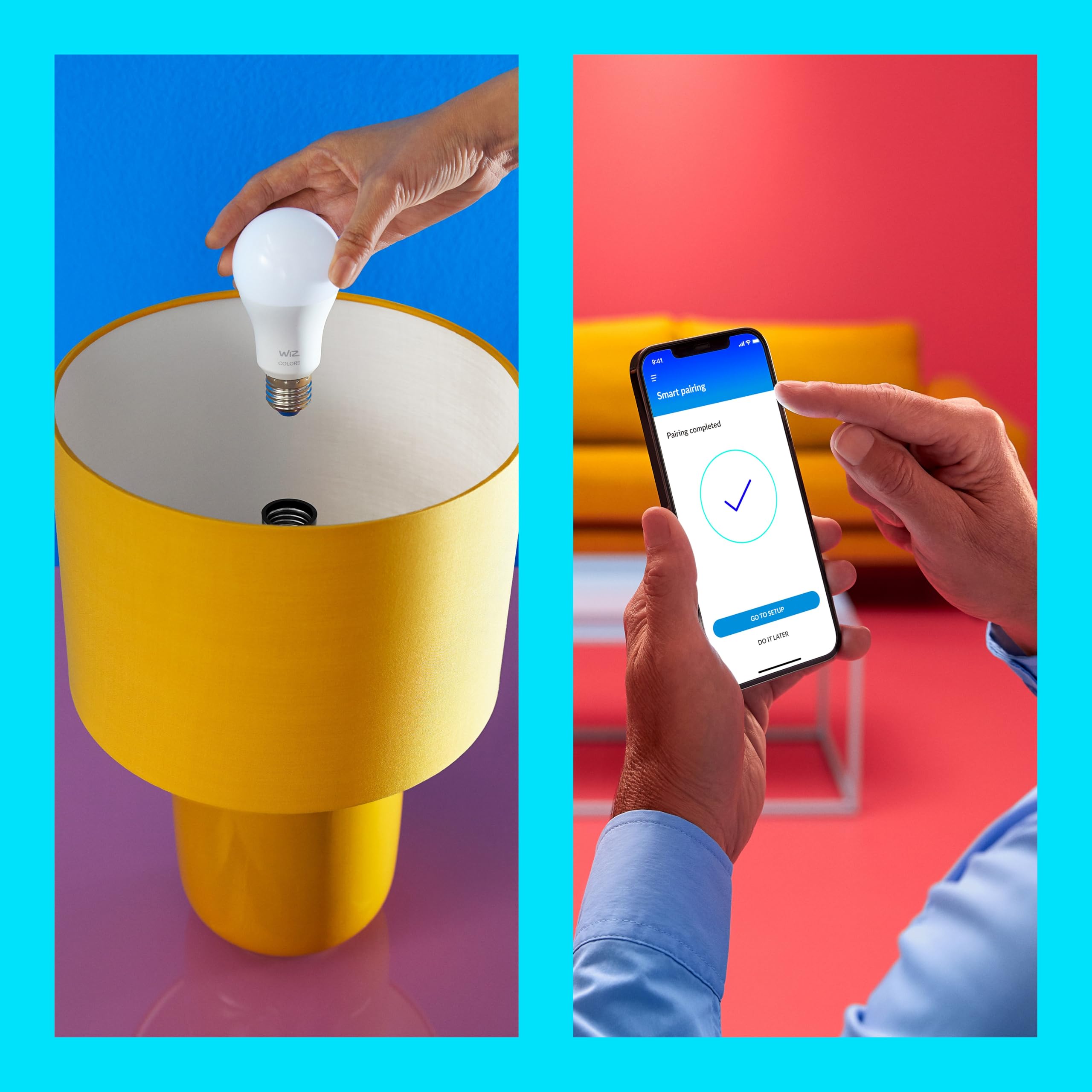 WiZ Voordeelverpakking - E27 - met 6 Standaardlampen - matt - 60 W - 806 lm - Mit Gekleurd Licht - Slimme LED Verlichting - Werkt met Apple HomeKit, Alexa bei Google Home - Tunable White and Color