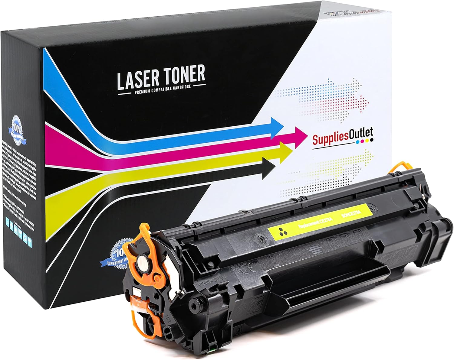 Compatible Toner Cartridge Replacement for HP 78A / CE278A (Black,1 Pack)