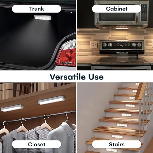Miniatura 8 de Brilliant Evolution - Luz LED inalámbrica para debajo del gabinete con mando a distancia, iluminación LED para debajo del gabinete, luz de armario