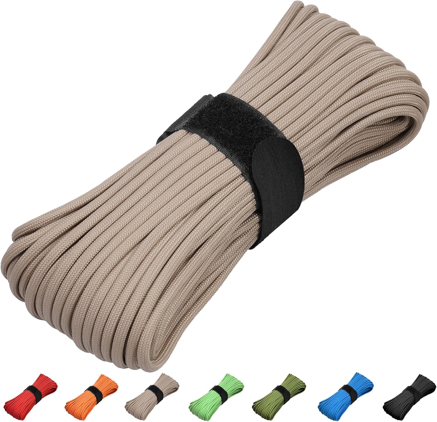 100 Feet Paracord 550 Nylon Rope for Survival, Hiking, Camping