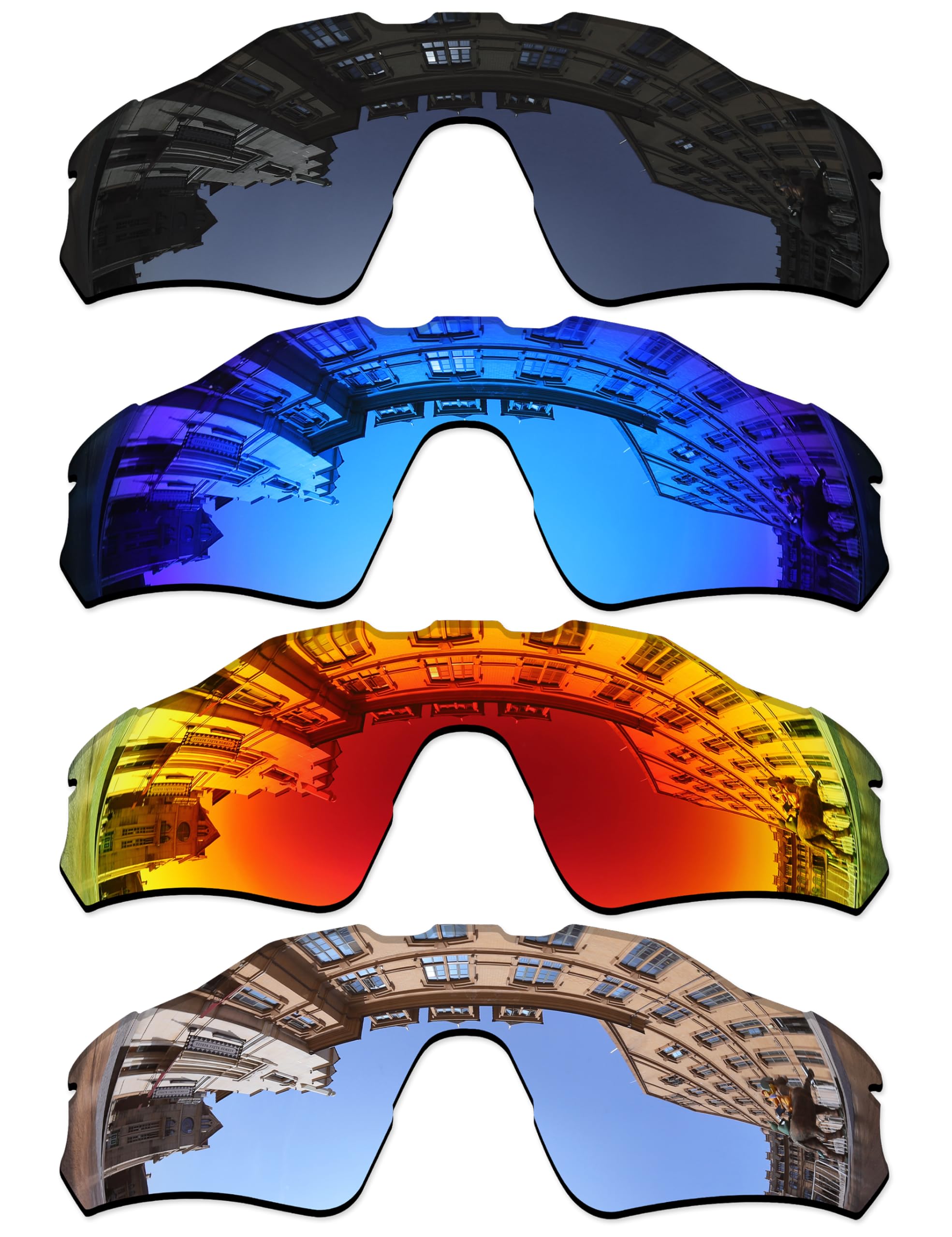 VonxyzSet of 4 Lenses Replacement for Oakley Radar EV Path OO9208 Sunglass Combo Pack