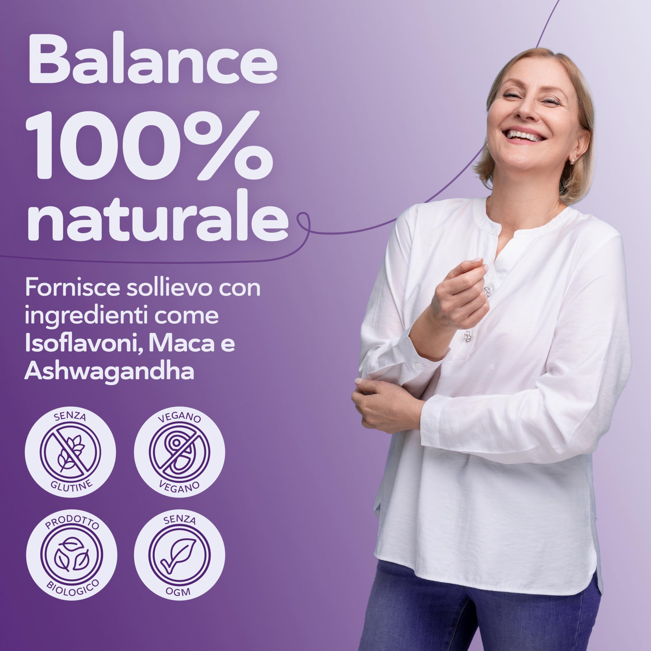 Menopausa Integratore 19-in-1 Menositol | Myo Inositolo e D Chiro Inositolo | Isoflavoni | Controllo Vampate di Calore, Equilibrio Ormonale & Sonno | Naturale per Menopausa